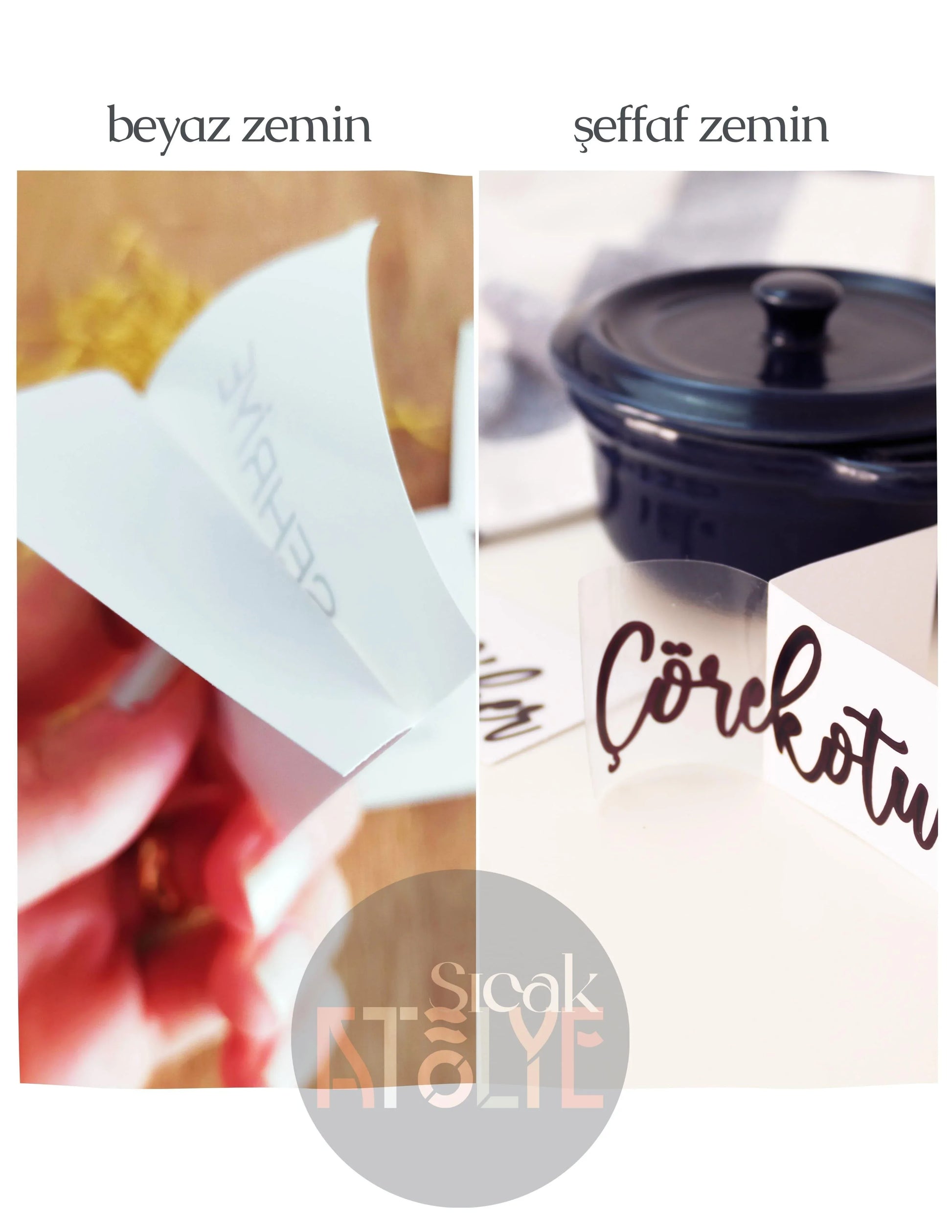 Kahve ve İçecek Etiketi - Standart 32'li Set - Sıcak Atölye 