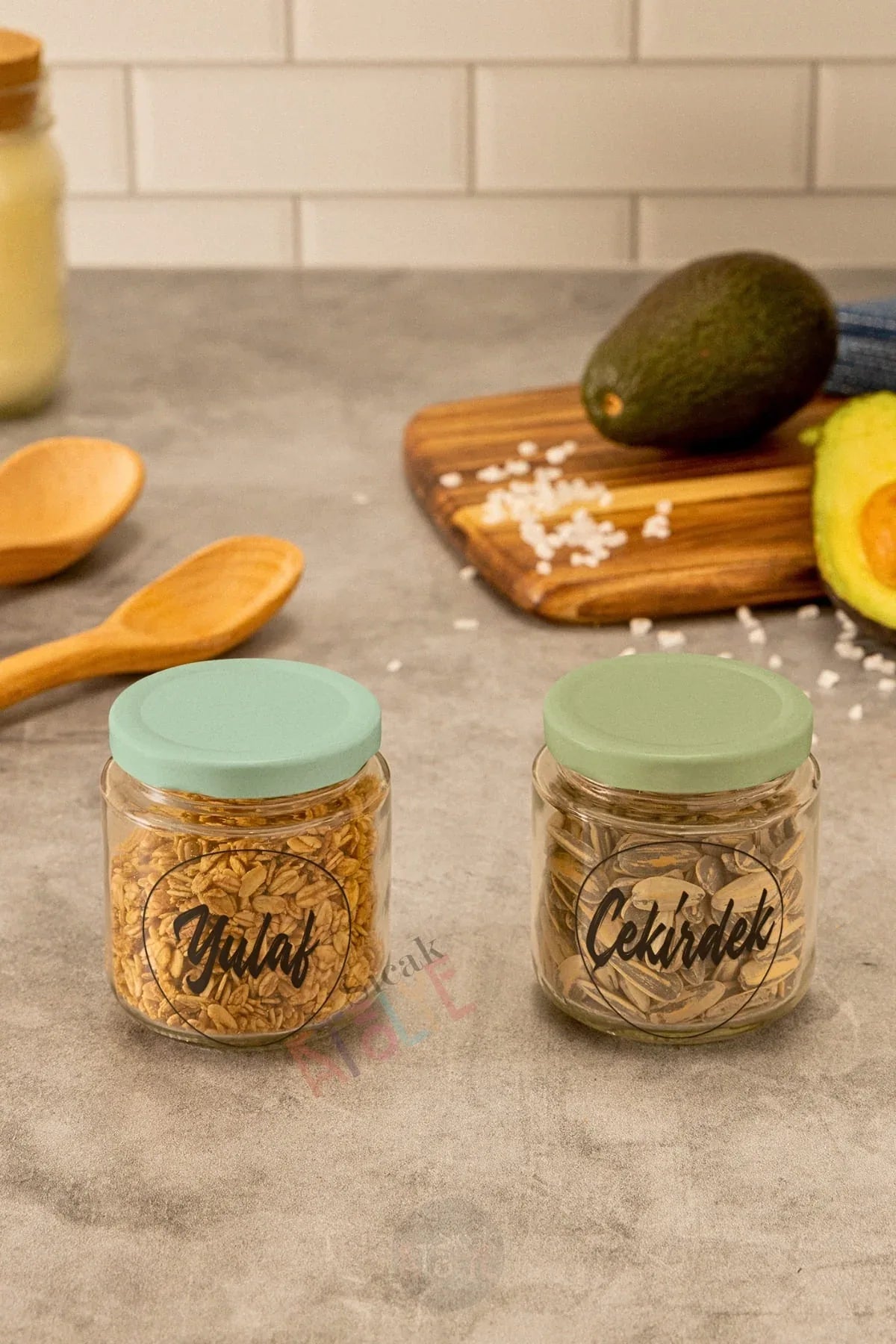 Baharat - Bakliyat - Kuruyemiş Kavanoz Etiketi | model. Limon - Sıcak Atölye 