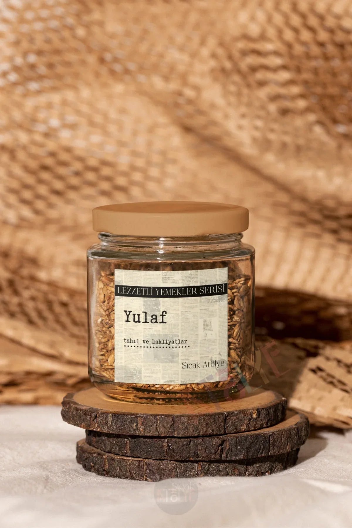 Baharat - Bakliyat - Kuruyemiş Kavanoz Etiketi | model. Mahlep - Sıcak Atölye 