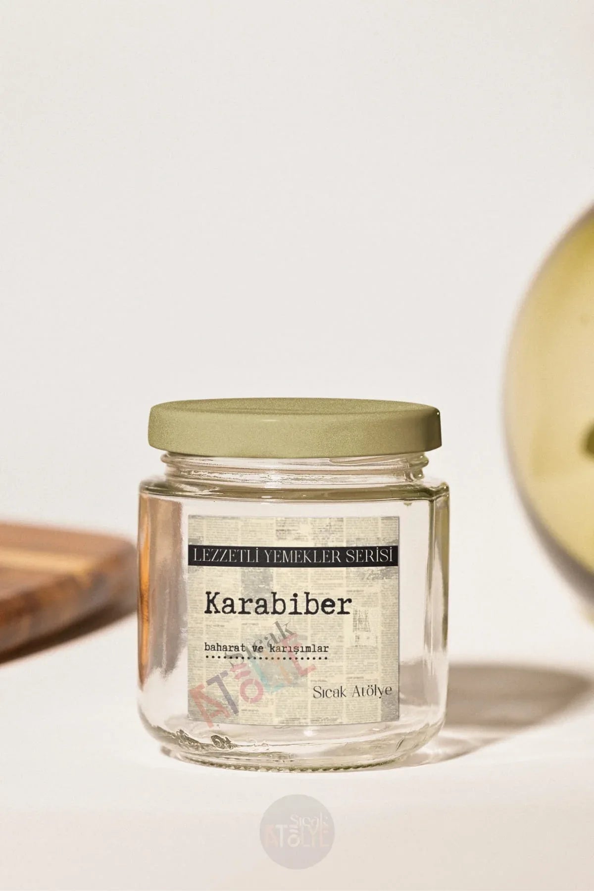 Baharat - Bakliyat - Kuruyemiş Kavanoz Etiketi | model. Mahlep - Sıcak Atölye 