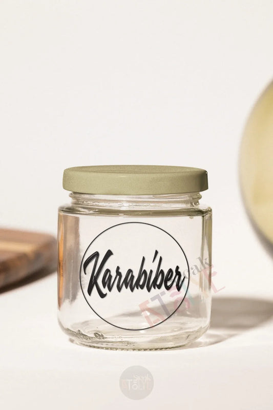 Baharat - Bakliyat - Kuruyemiş Kavanoz Etiketi | model. Limon - Sıcak Atölye 