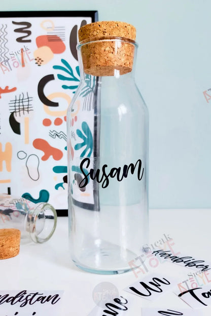 Baharat - Bakliyat - Kuruyemiş Kavanoz Etiketi | model. Pankek - Sıcak Atölye 