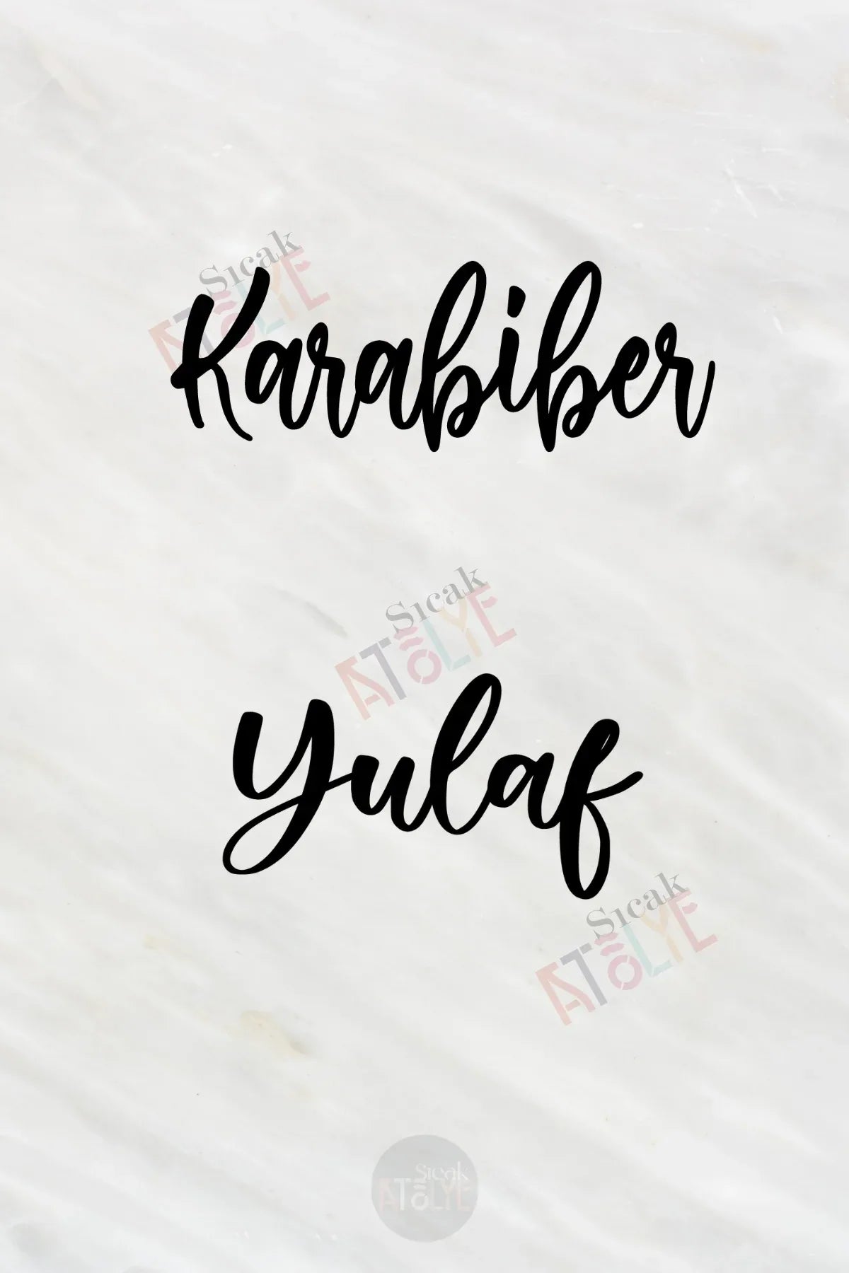 Baharat - Bakliyat - Kuruyemiş Kavanoz Etiketi | model. Pankek - Sıcak Atölye 