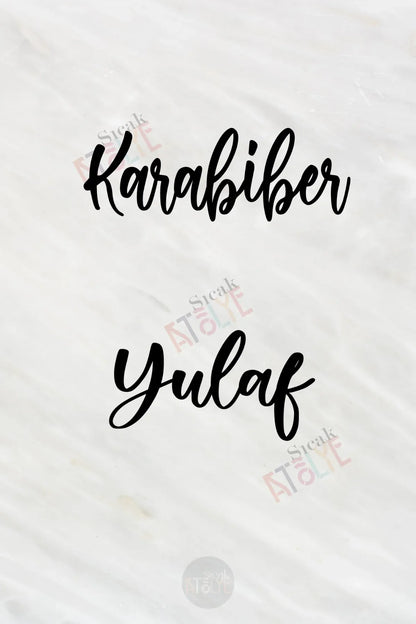 Baharat - Bakliyat - Kuruyemiş Kavanoz Etiketi | model. Pankek - Sıcak Atölye 