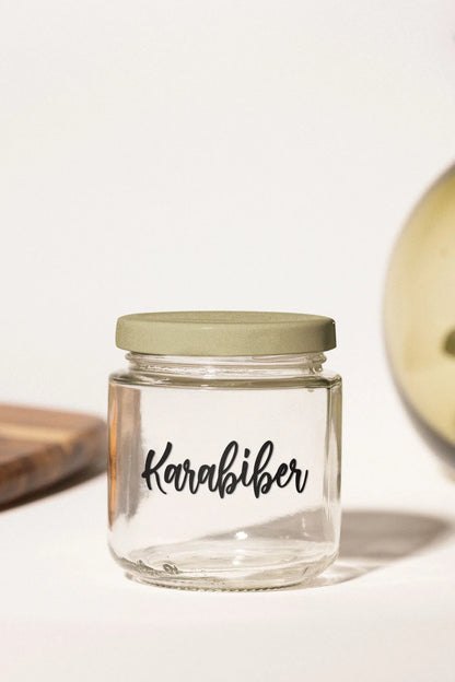 Baharat - Bakliyat - Kuruyemiş Kavanoz Etiketi | model. Pankek - Sıcak Atölye 