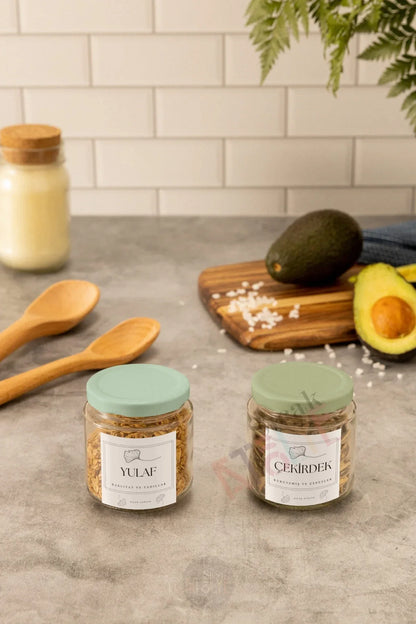 Baharat - Bakliyat - Kuruyemiş Kavanoz Etiketi | model. Safran - Sıcak Atölye 