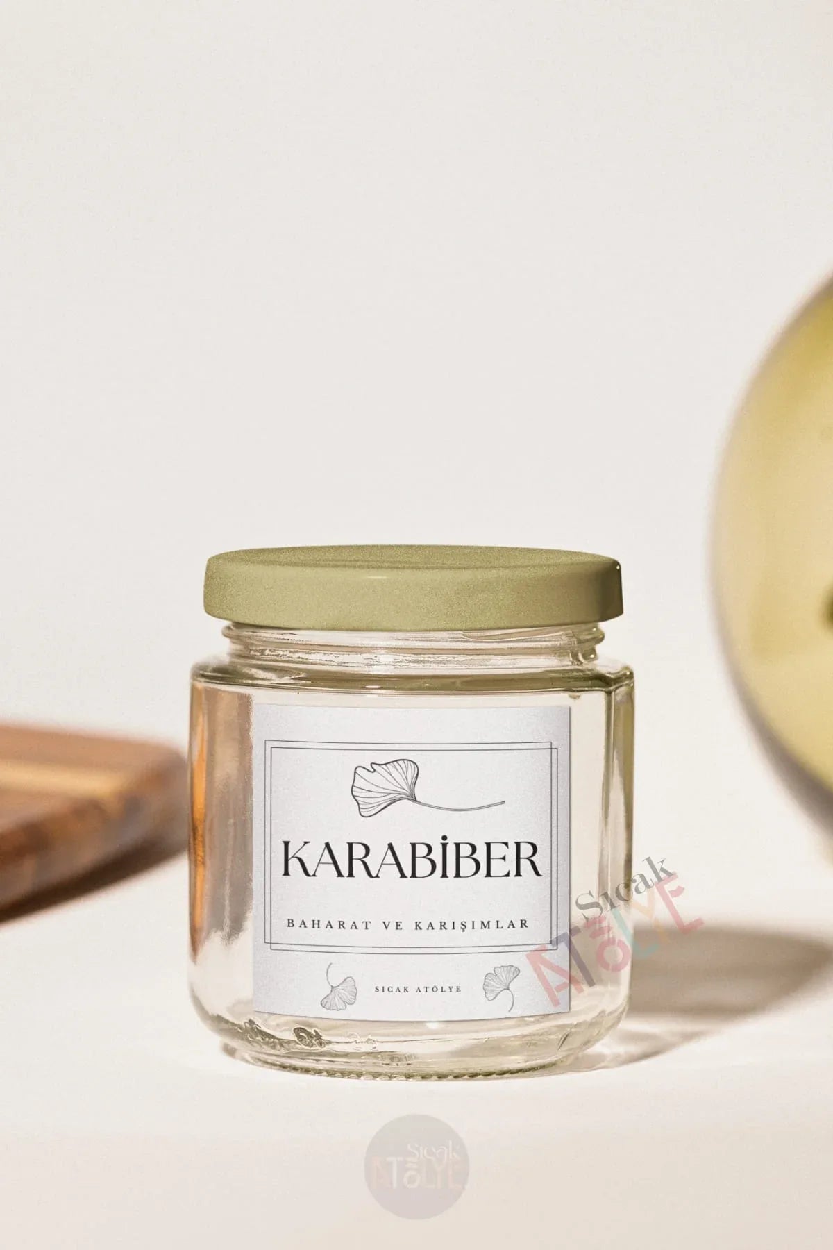 Baharat - Bakliyat - Kuruyemiş Kavanoz Etiketi | model. Safran - Sıcak Atölye 