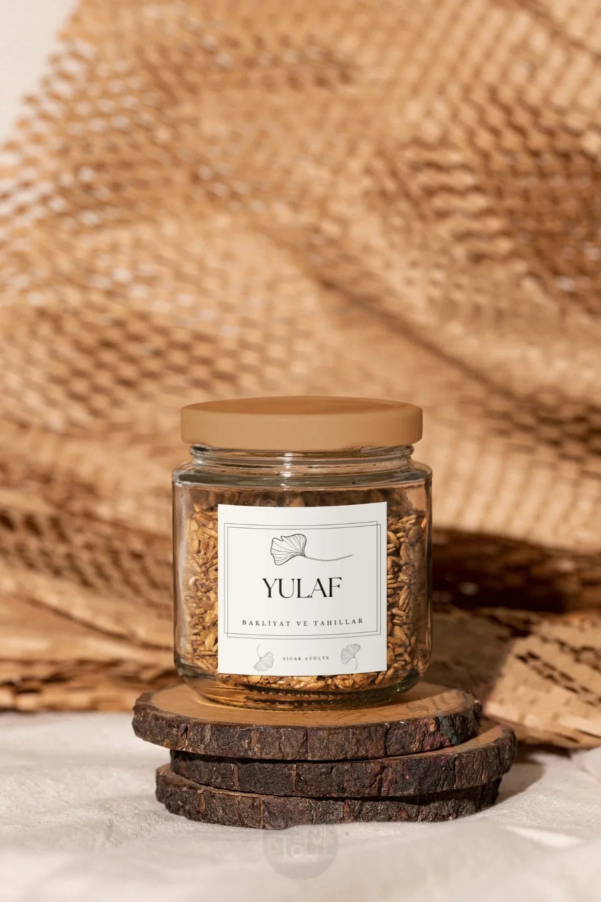 Baharat - Bakliyat - Kuruyemiş Kavanoz Etiketi | model. Safran - Sıcak Atölye 