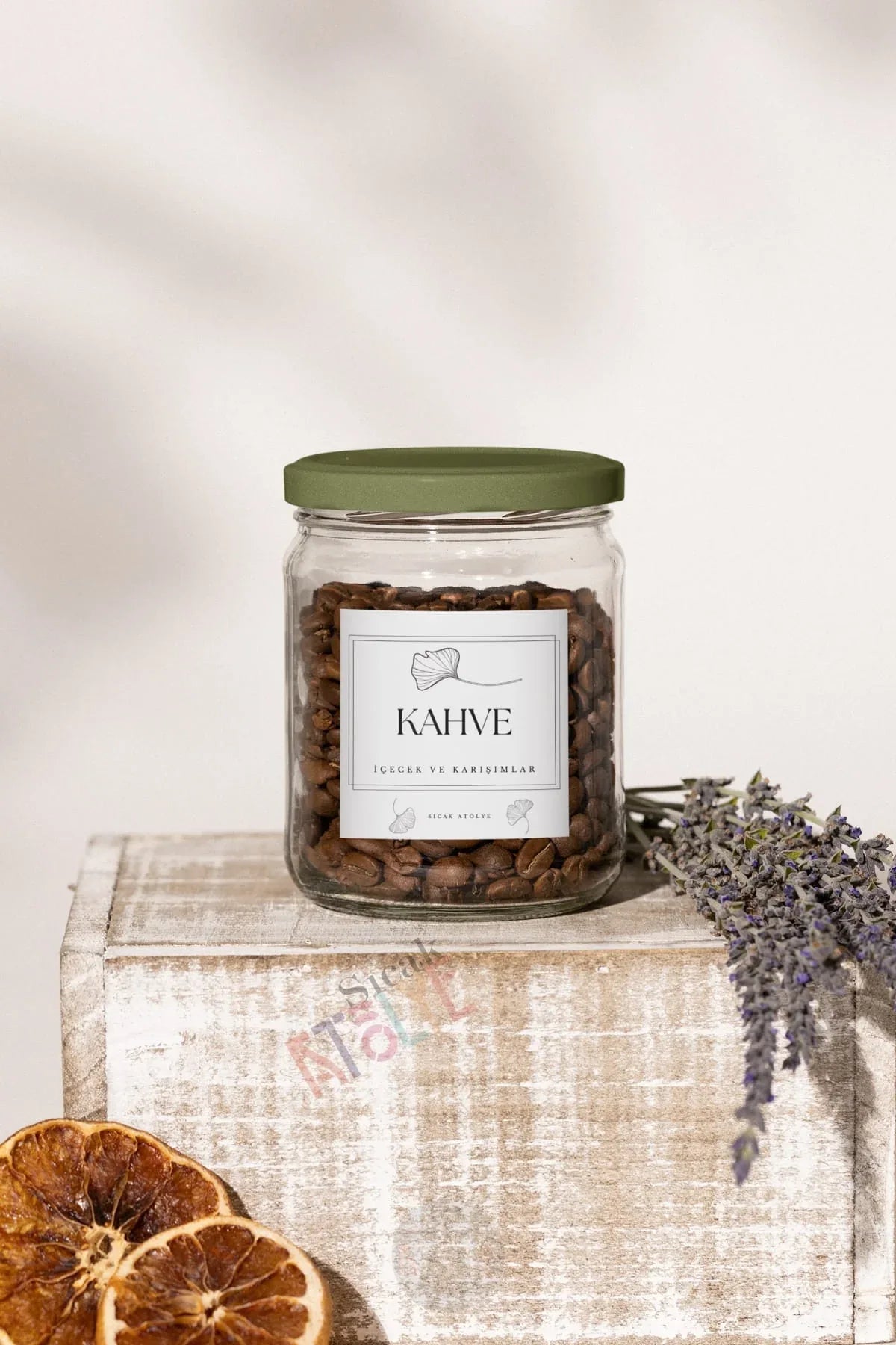 Baharat - Bakliyat - Kuruyemiş Kavanoz Etiketi | model. Safran - Sıcak Atölye 